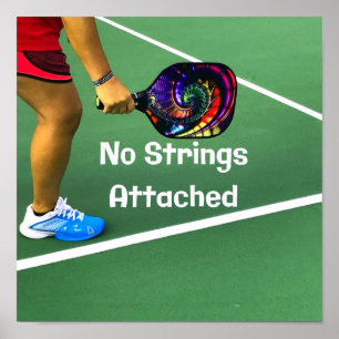 Poster Pickleball Engraçado Sem Cordas Ligadas