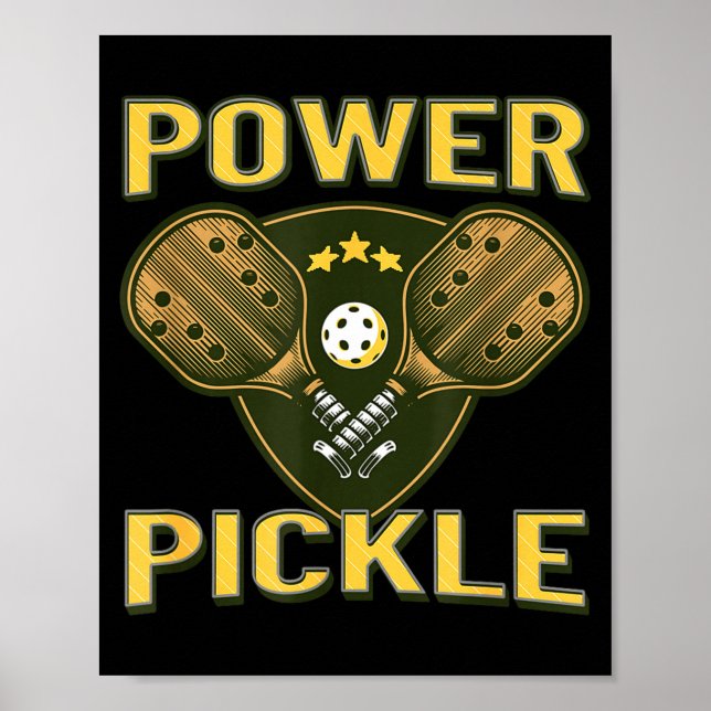 Poster Pickleball forte poder pickle  (Frente)