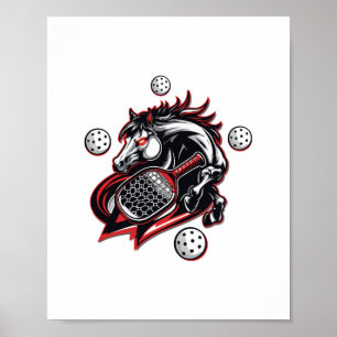Poster Pickleball Horse Lover