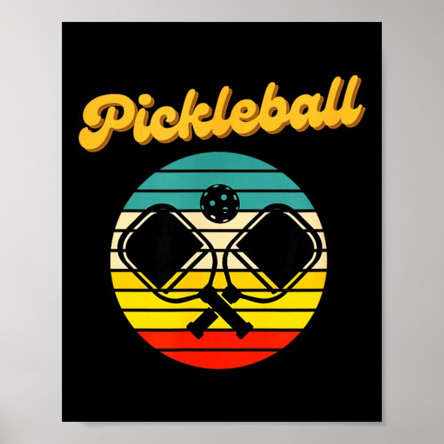 Poster pickleball retrô  (Frente)