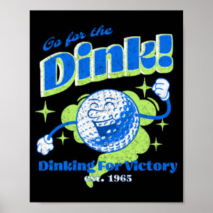 Poster Pickleball vintage vá para o dink engraçado pickba