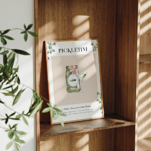 Poster Pickletini Bachelorette Signature Beber