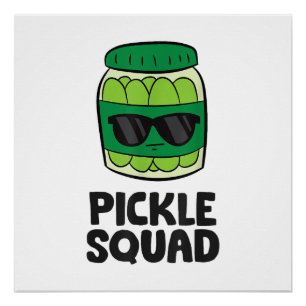 Póster Picle Lover Team Picles Engraçado Pickle Squad