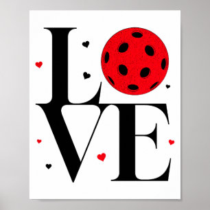 Poster Picles de amor no dia dos namorados coração vermel