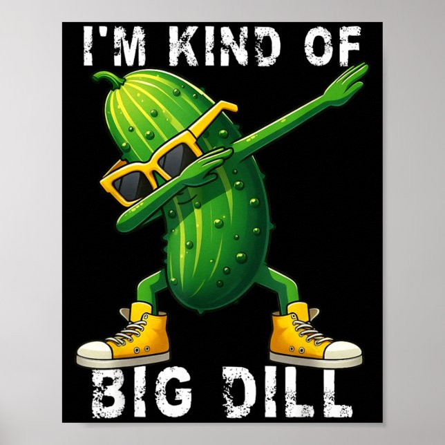 Poster Picles Grandes De Dill De Halloween Com Um Toque D (Frente)