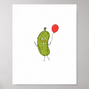 Poster Picles verdes cortados