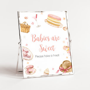 Poster Picnic Baby Brunch Chá de fraldas Babies são doces