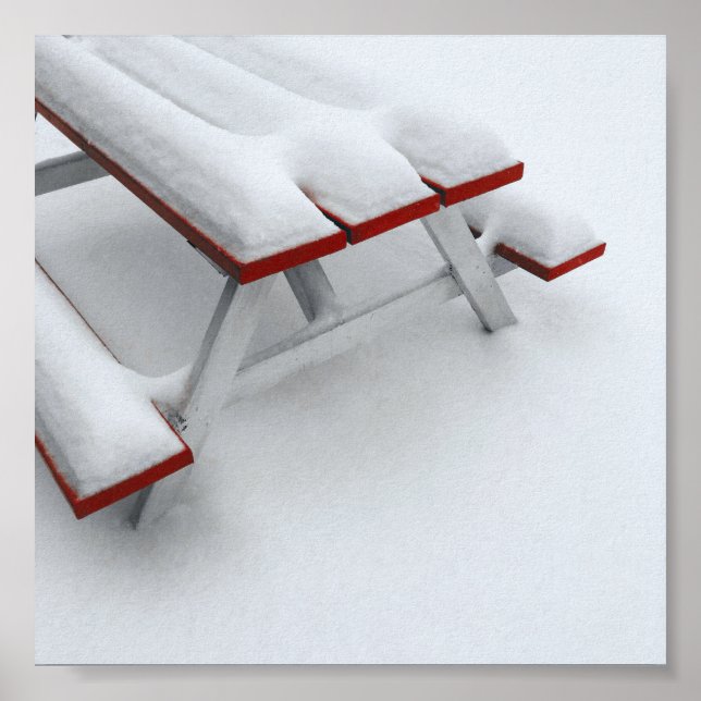 Poster picnic de neve (Frente)