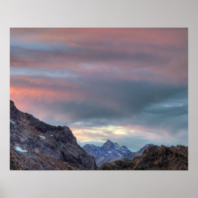 Póster Pico Argonauta, pôr do sol (Frente)