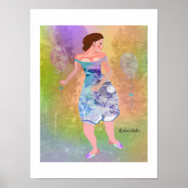 Poster Pico atrás da design criativa de LeeMarie