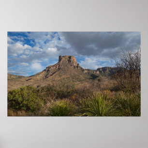 Póster Pico da Casa Grande, Bacia de Chisos, Grande Dobro