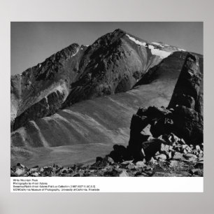 Poster Pico da Montanha Branca por Ansel Adams