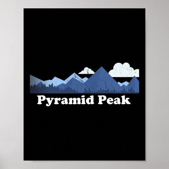 Poster Pico da Pirâmide Bygger Nova York Ny Escalada Cami (Frente)