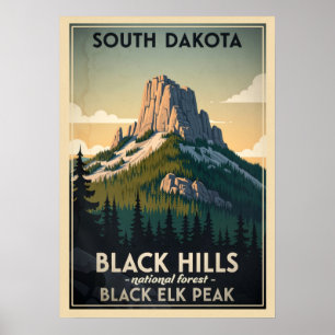 Poster Pico de Elk Negro da Floresta Negra Colinas V01