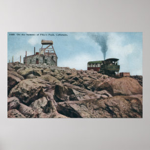Póster Pico dos piques, Colorado - na cimeira