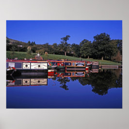 Poster Pico Floreste Canal Derbyshire Inglaterra