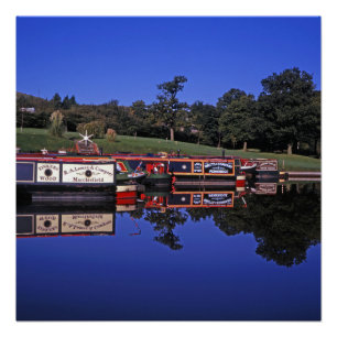 Póster Pico Forest Canal Derbyshire Inglaterra