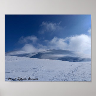 Poster Pico Nevado do Monte Teghenis Personalizado
