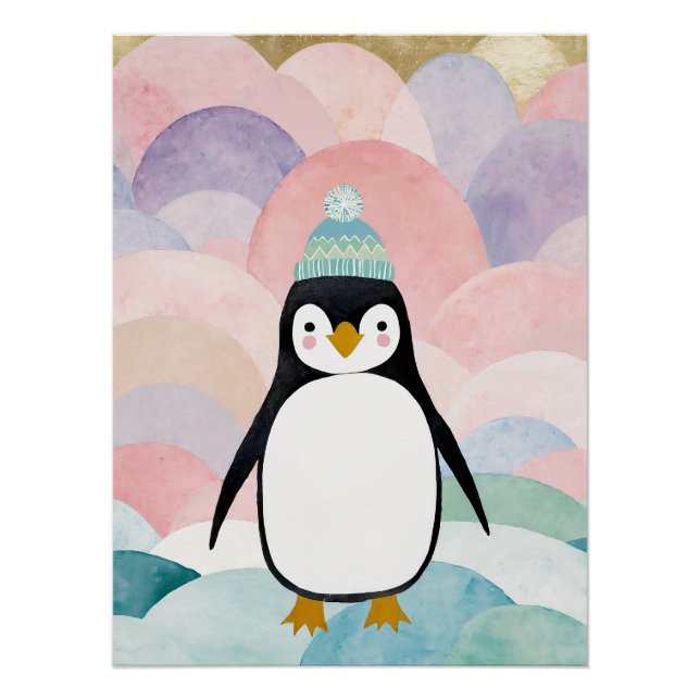 Póster Pico Pastel Penguin (Frente)