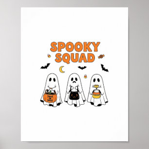 Poster Picolé de Sorvete Fantasma Divertido Cartoon