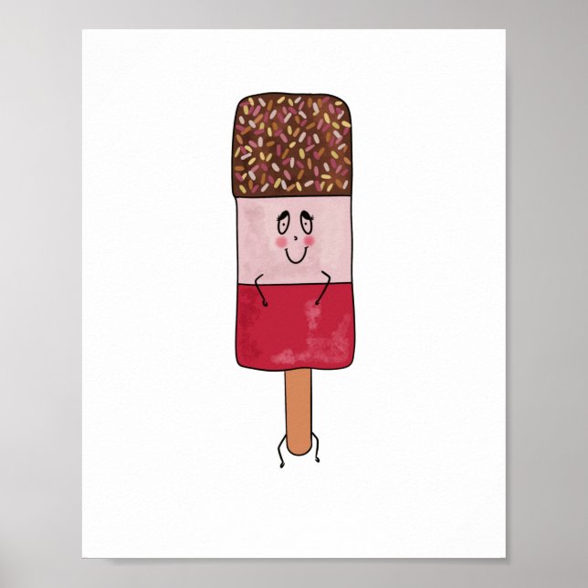 Poster Picolé fabuloso, tema de pirulito gelado (Frente)