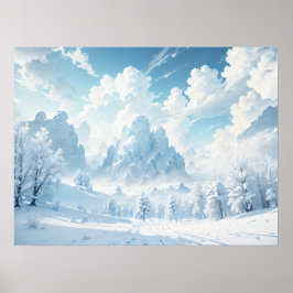 Poster Picos Congelados: Wonderland de inverno