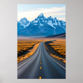 Poster Picos de Montanhas Distantes