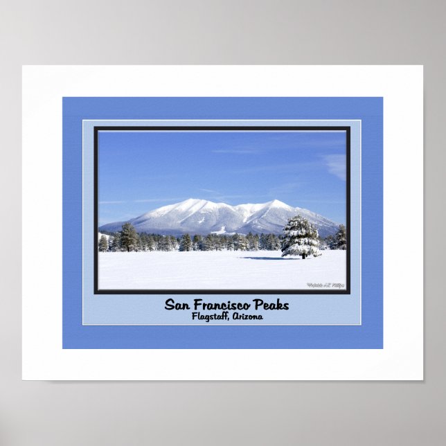 Póster Picos de San Francisco na Neve (Frente)