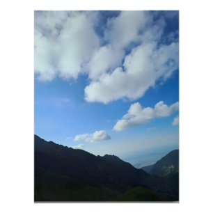 Póster Picos do Céu Azul dos Cárpatos – Arte Montanhosa d