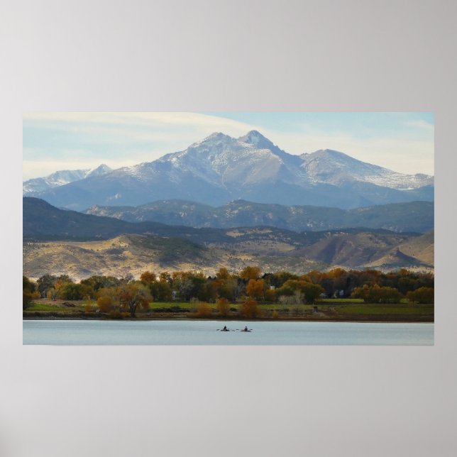 Poster Picos gêmeos no outono (Frente)