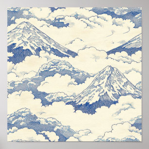 Poster Picos Majestosos - Montanha para Amantes da Nature