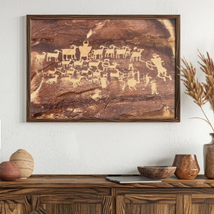 Poster Pictografo do painel de Excelentes de 9 milhas de 