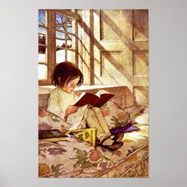 Poster Picture Books em inverno por Jessie Willcox Smith (Frente)
