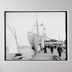 Poster Pier, Atlantic City, N.J. c1905 Vintage
