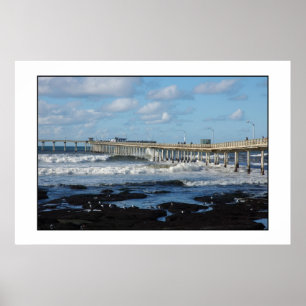 Poster Pier da praia do Oceano