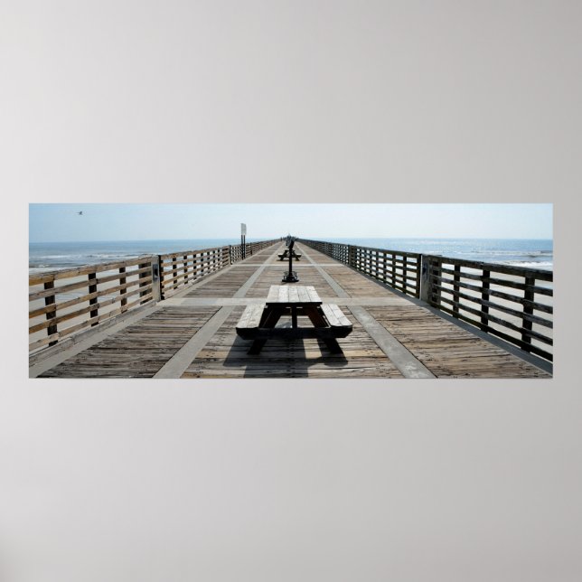 Poster Pier de Pesca Jacksonville (Frente)
