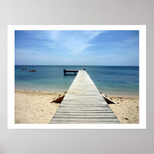 Poster píer roatán