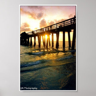 Póster Píer Sunset