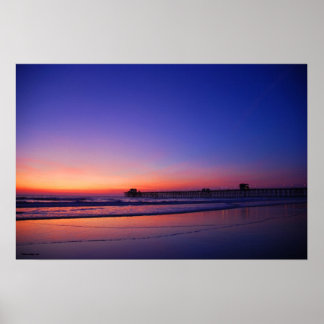 Poster Píer Sunset
