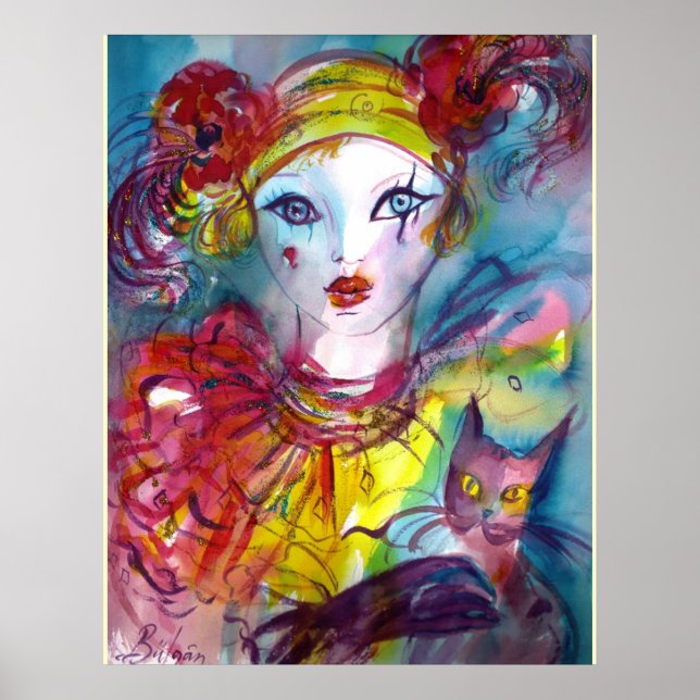 Póster PIERO COM Máscaras de Mascarada CAT / Veneza (Frente)