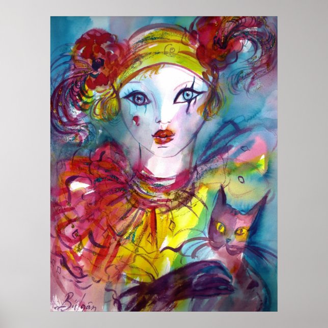 Póster PIERO COM Máscaras de Mascarada CAT / Veneza (Frente)