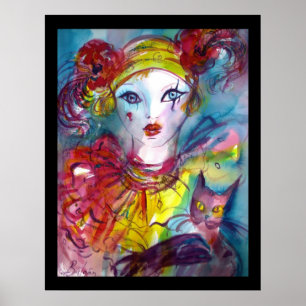 Póster PIERO COM Máscaras de Mascarada CAT / Veneza