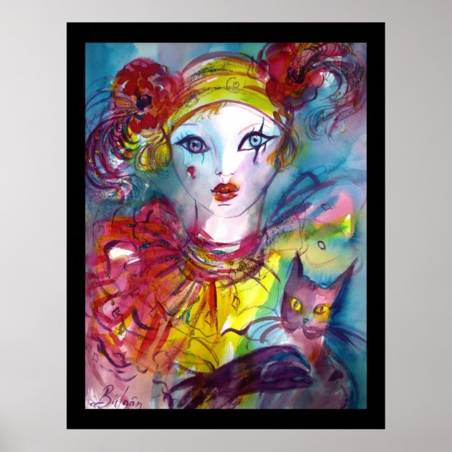 Póster PIERO COM Máscaras de Mascarada CAT / Veneza (Frente)