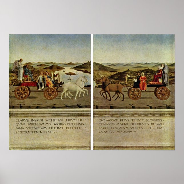 Póster Piero della Francesca - Triunfo do Duque (Frente)