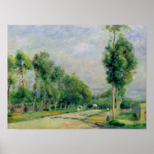 Póster Pierre A Renoir A estrada para Versalhes