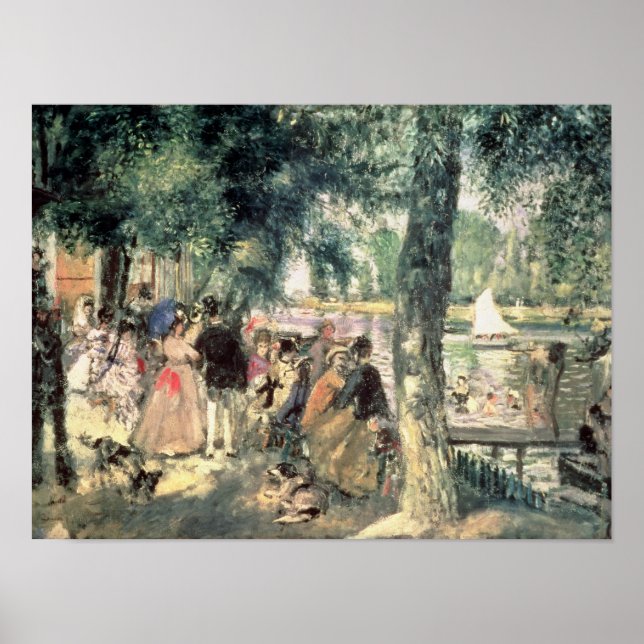 Poster Pierre A Renoir | Banho na rede de cerco (Frente)