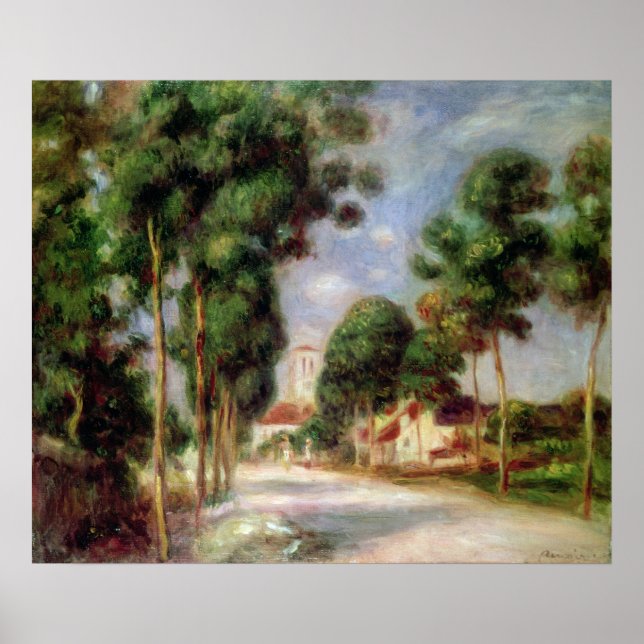 Poster Pierre A Renoir | Estrada para Essoyes (Frente)