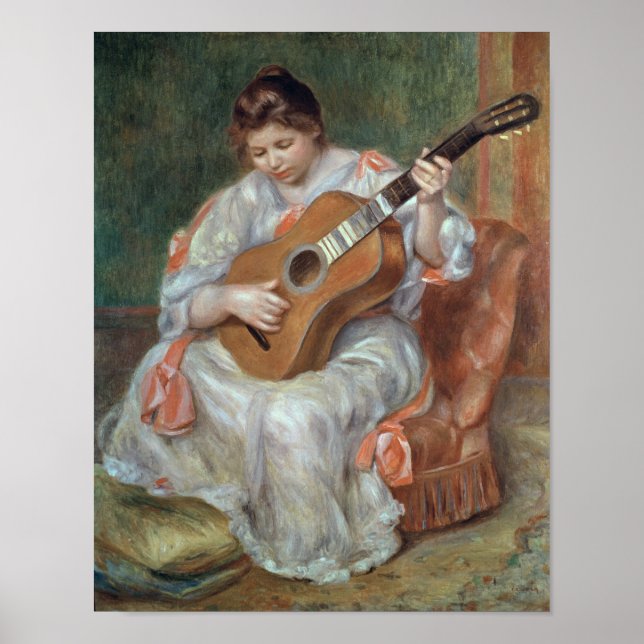 Póster Pierre A Renoir | Jogador De Violão (Frente)