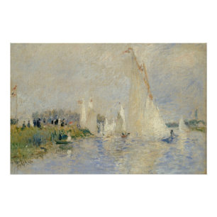 Póster Pierre A Renoir Regatta na Argentina