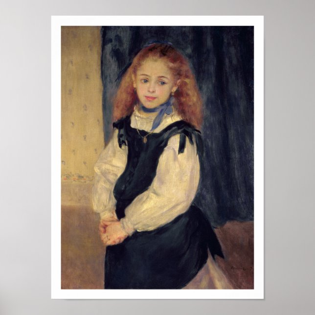 Póster Pierre A Renoir | Retrato de Mademoiselle Legrand (Frente)